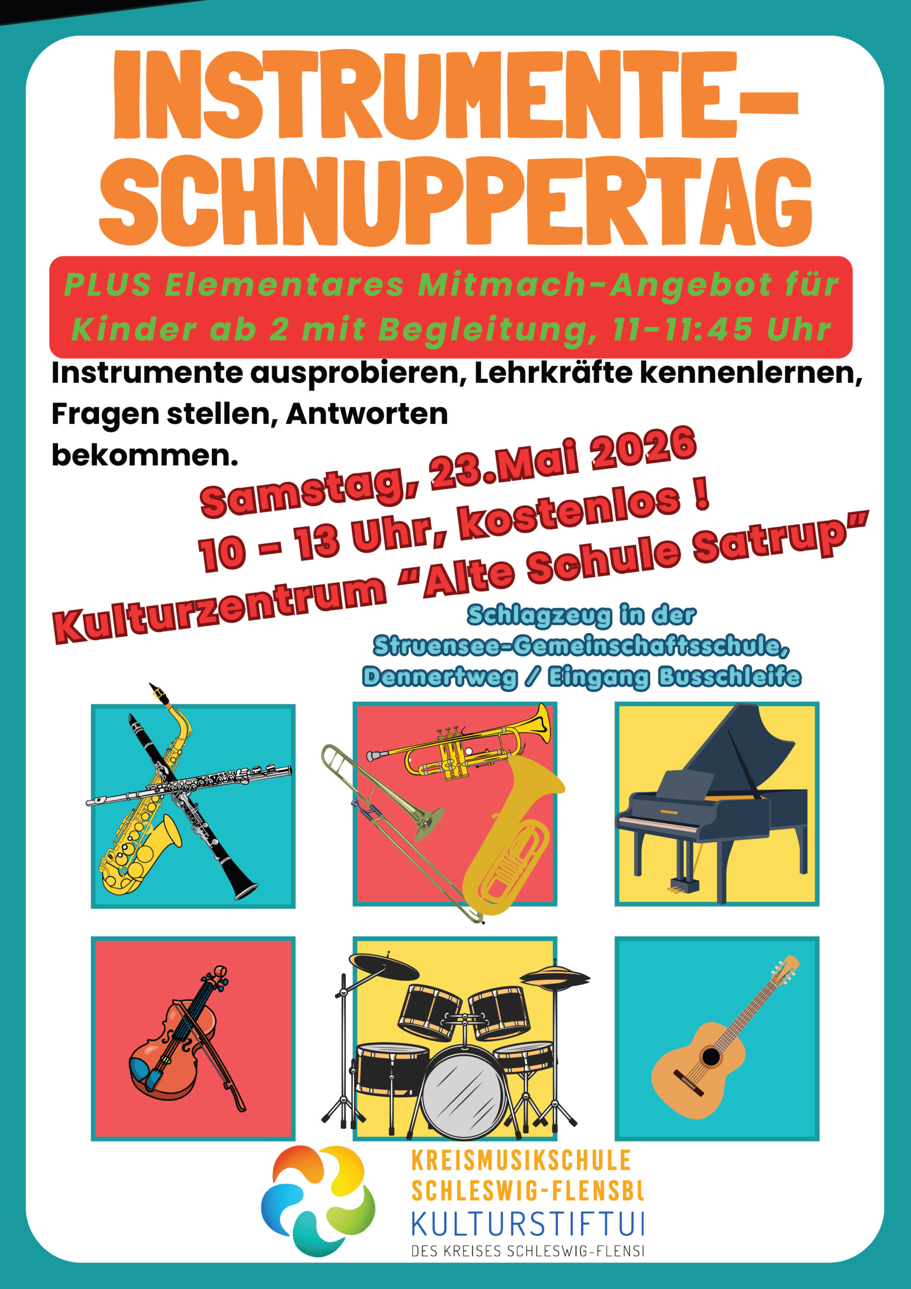 Instrumenten-Schnuppertag Satrup