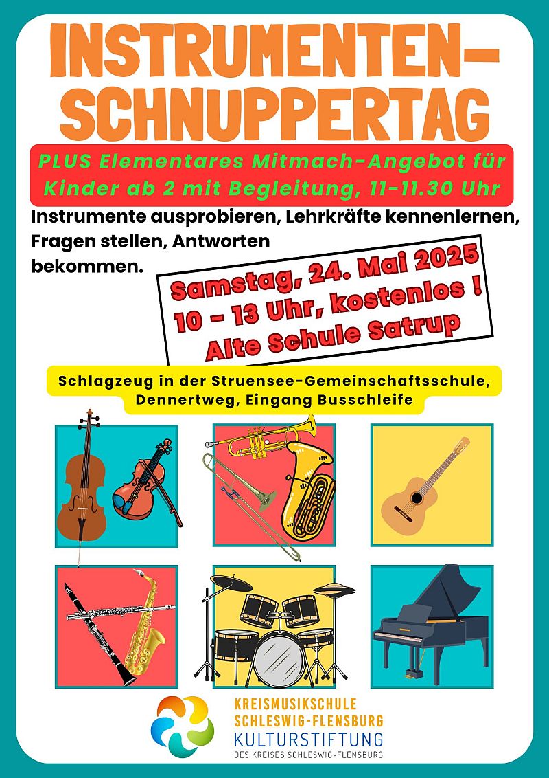 Instrumenten-Schnuppertag Satrup